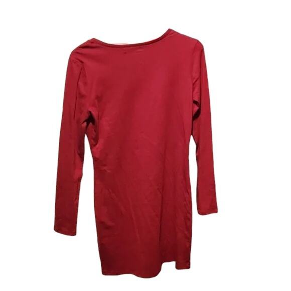 n:Philanthropy Francis Tee Red Dress Cut-Out Neckline Size Medium NWT - Picture 5 of 7